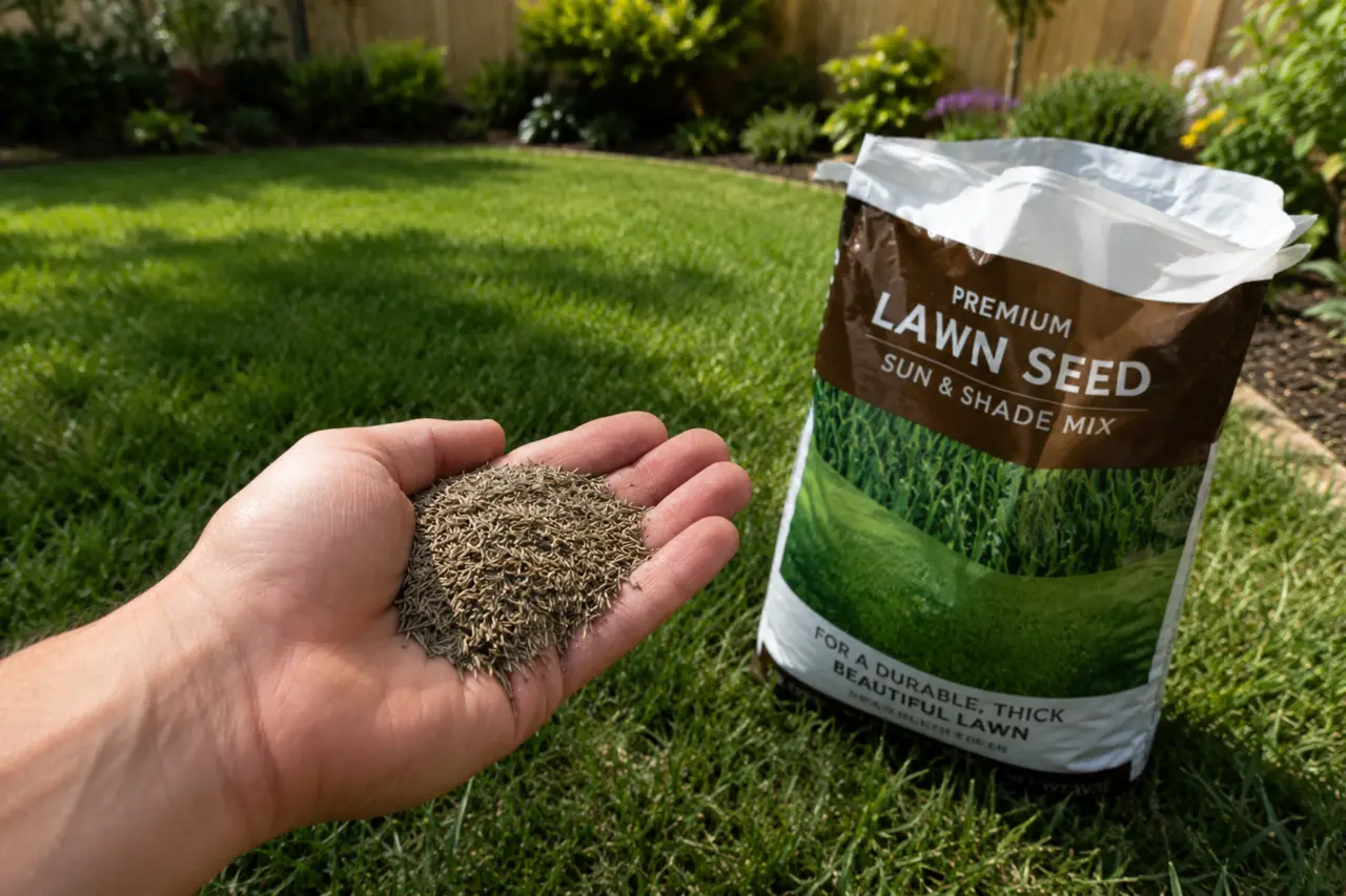 Cool-season sun and shade lawn seed mix selected for an Ontario yard